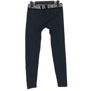 Gymshark Leggings Cropped Ankle Seamless Women's Medium Black Low Rise